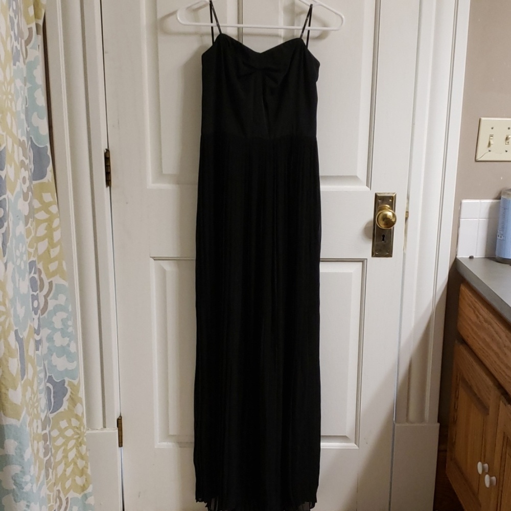 Strapless Black Maxi Dress